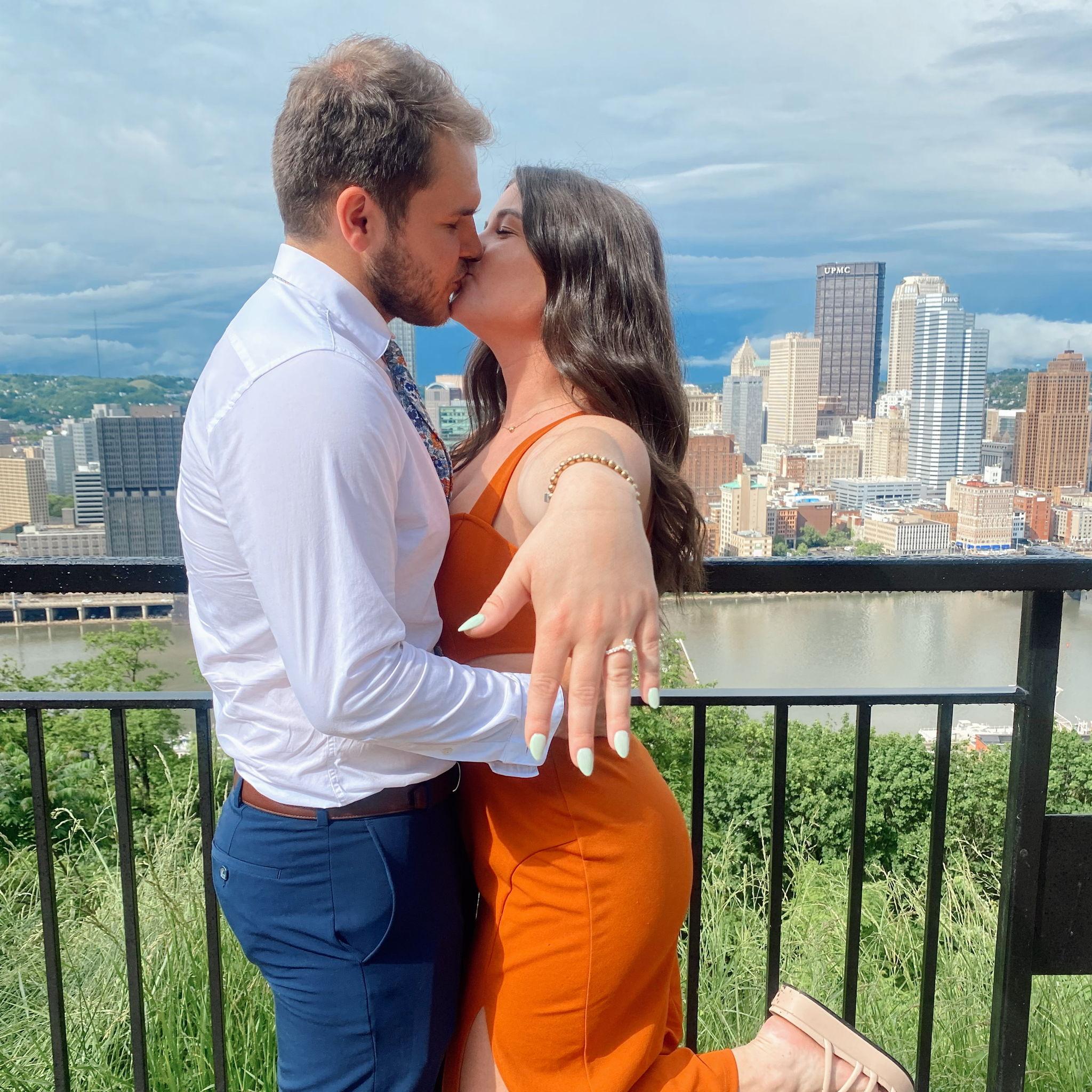 When we got engaged!