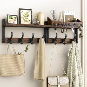 Coat Rack Wall Mount with Shelf