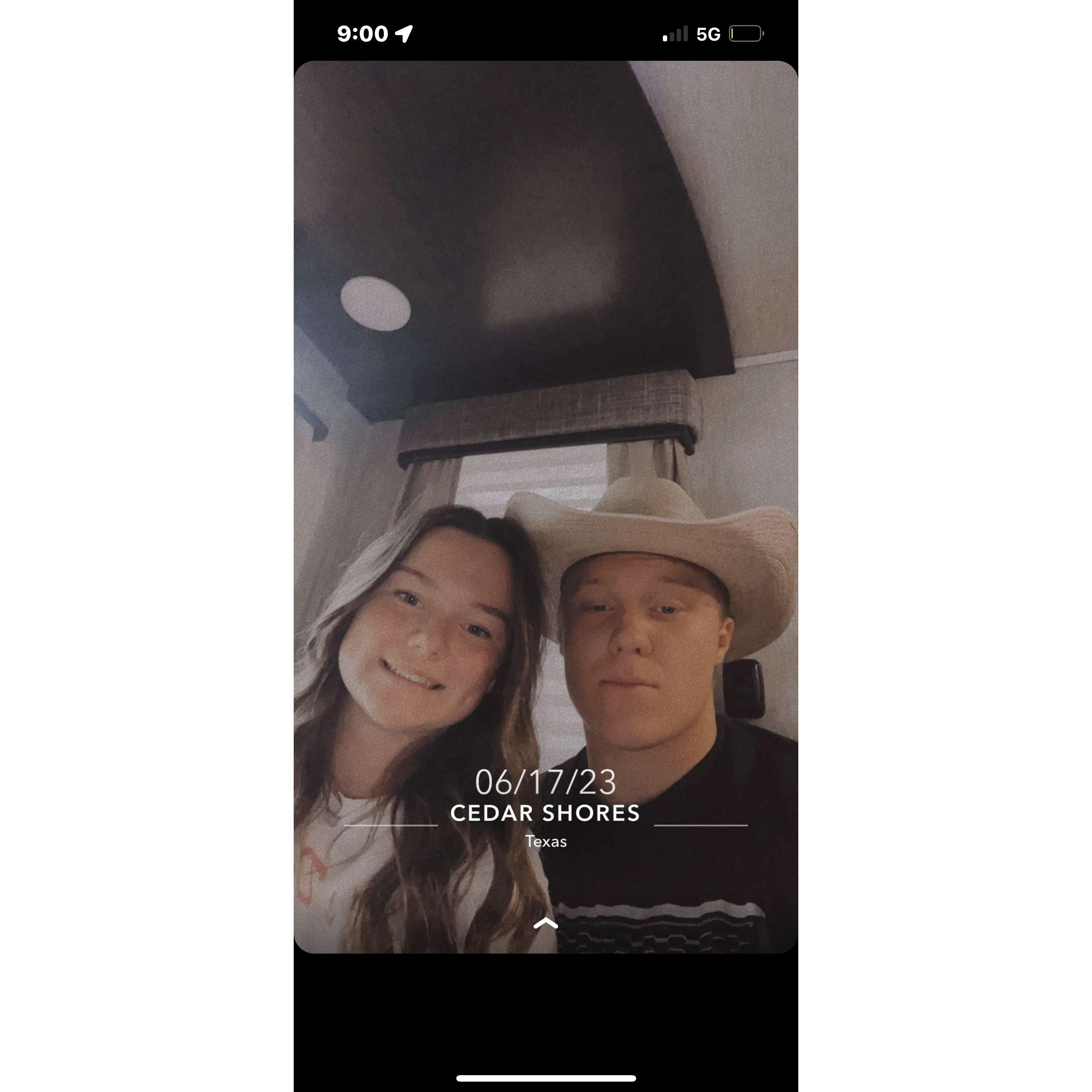 first night in a camper together