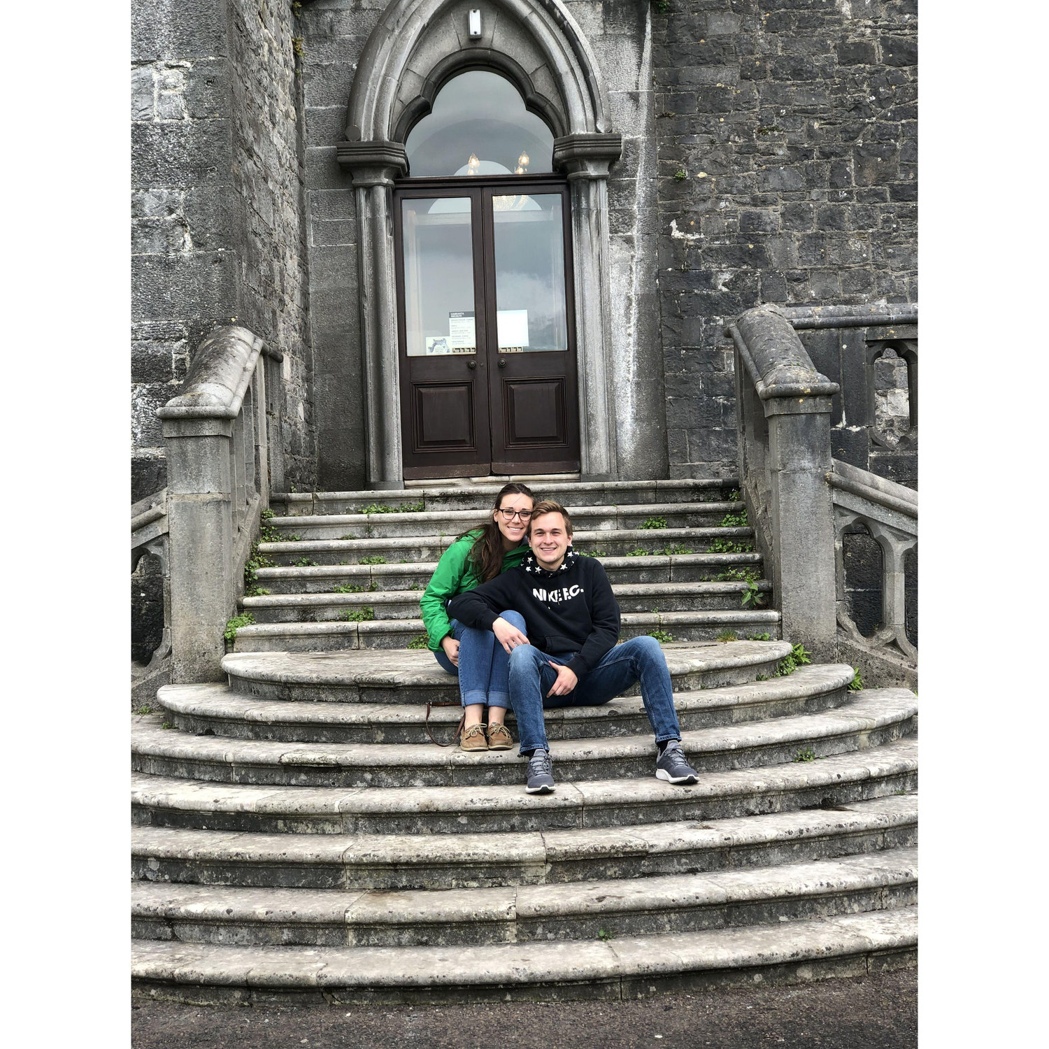 Our first time traveling together, to Ireland