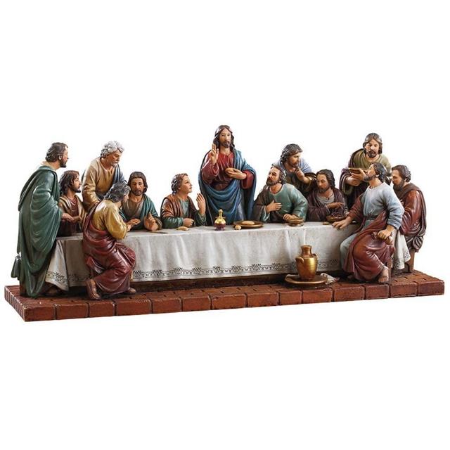 CB Avalon Gallery 16-Inch ,Resin, Last Supper Figurine Statue