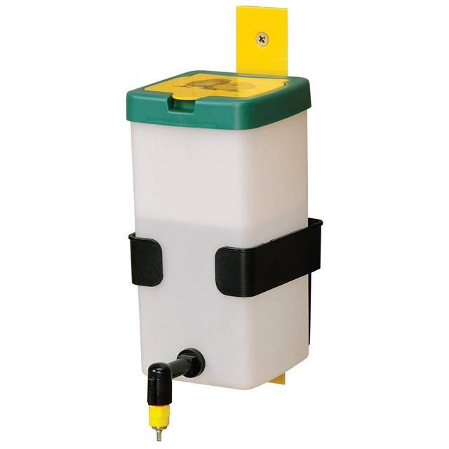 Premier Chick Nipple Drinker with Wall Bracket White
