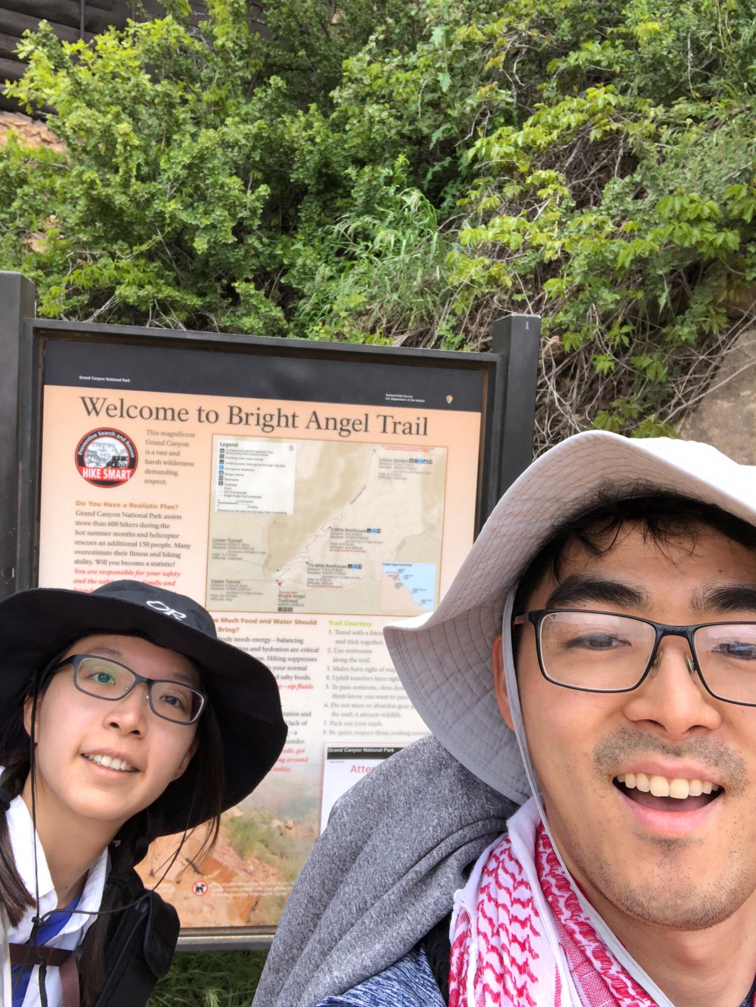 Grand Canyon Rim-to-Rim, the finish at south rim 2019