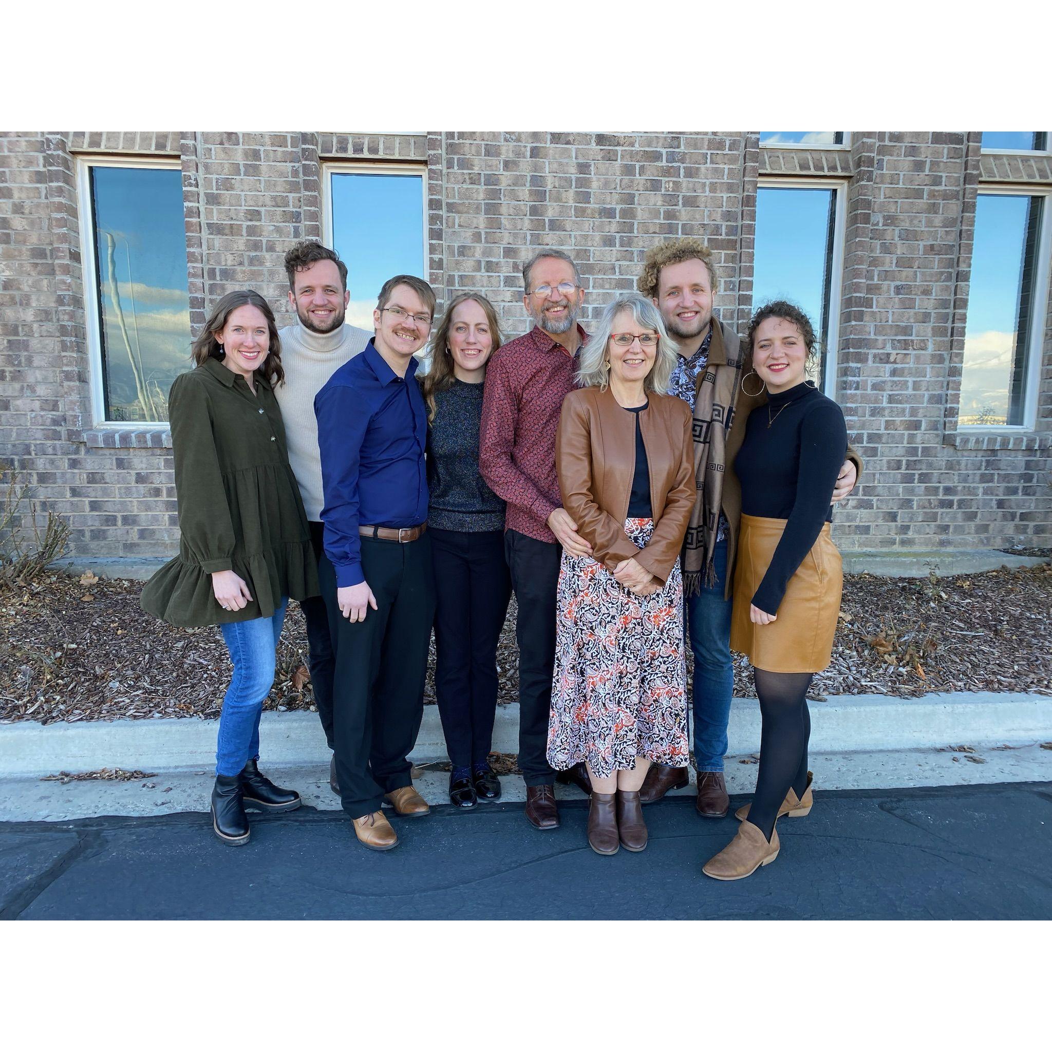 We visited Peter's family during Christmas in Salt Lake City, Utah. I (HR) am SO excited to become a part of such a godly and loving family!