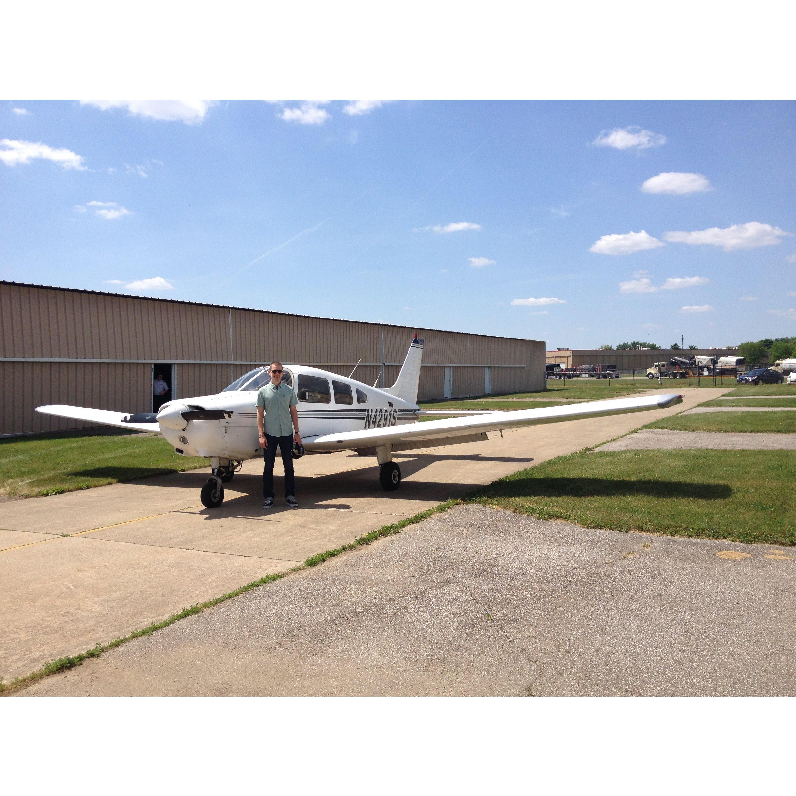 Kyle's flying lessons at Goodyear Blimp Base Airport