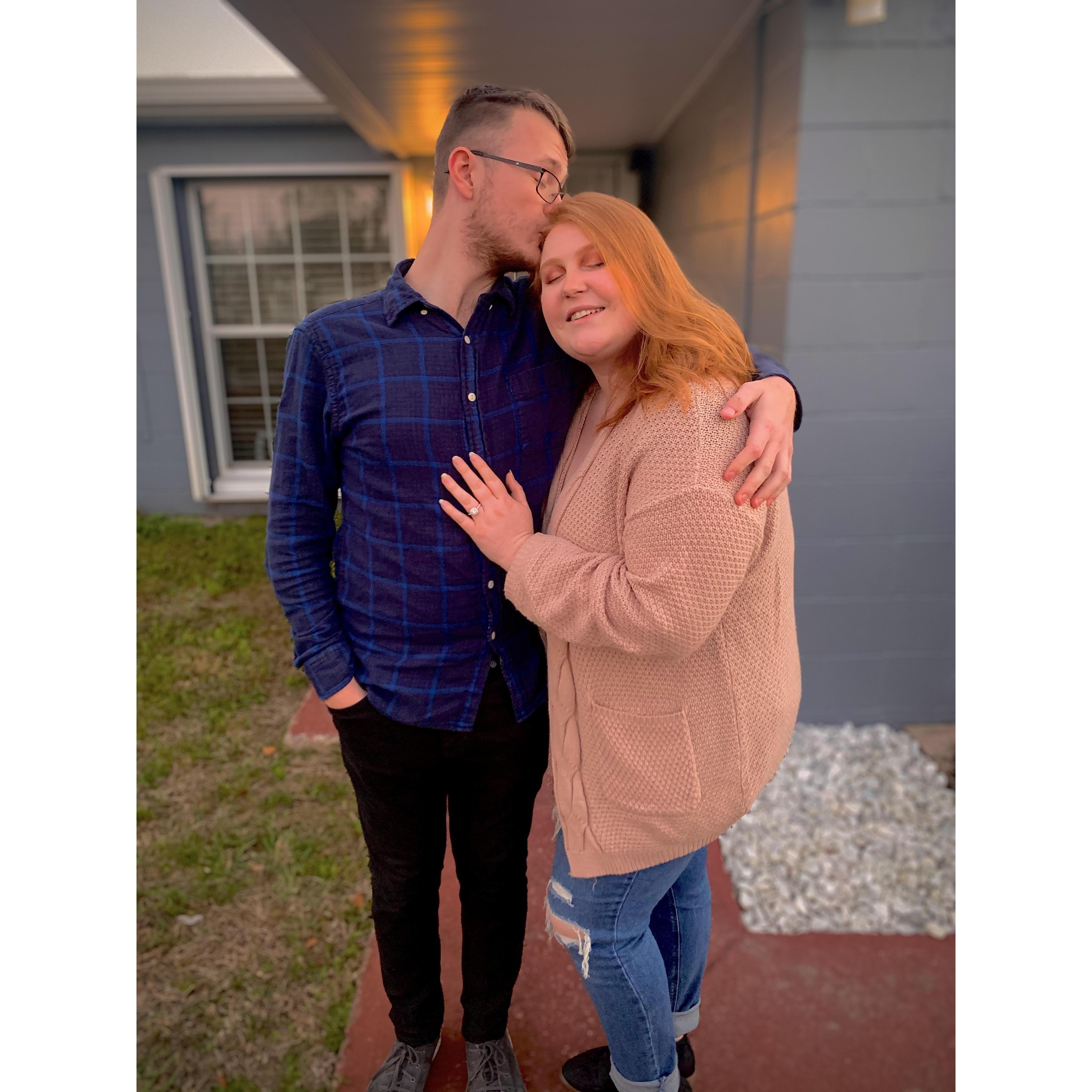 This was the day he put a ring on it! January 16th, 2021.