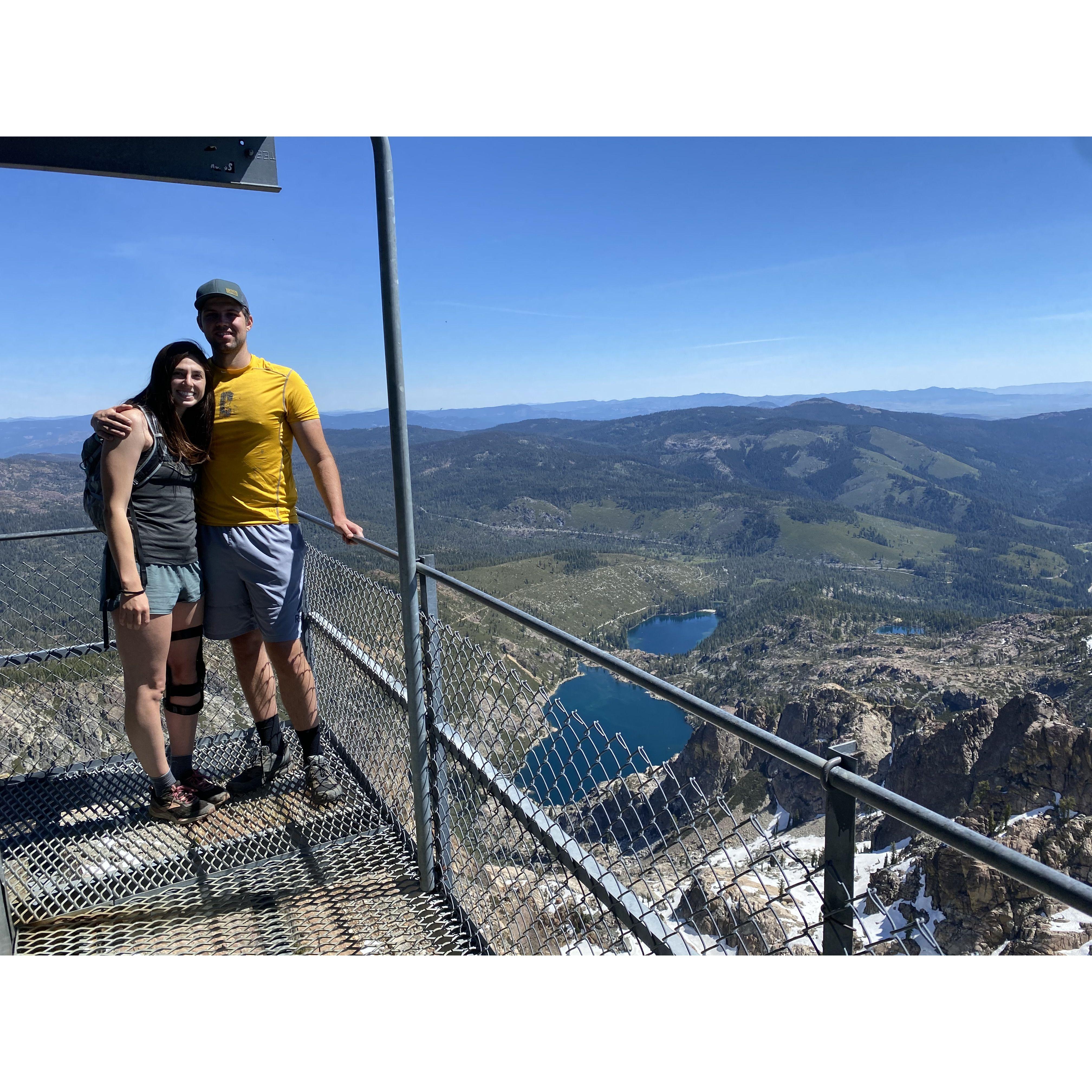 When we first started dating, this was Jordan's bucket list hike!