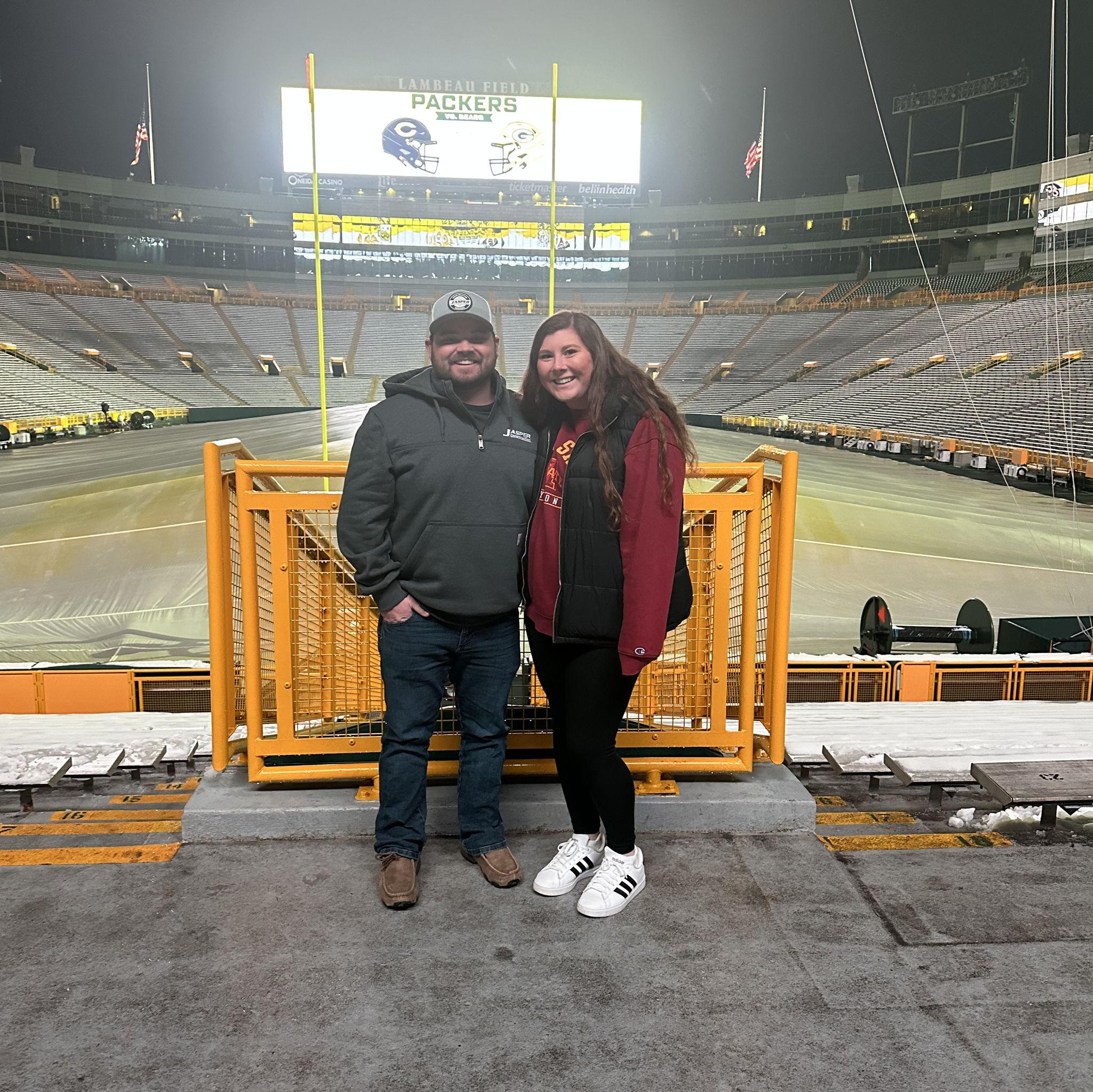 First Green Bay Game - Packers Won!