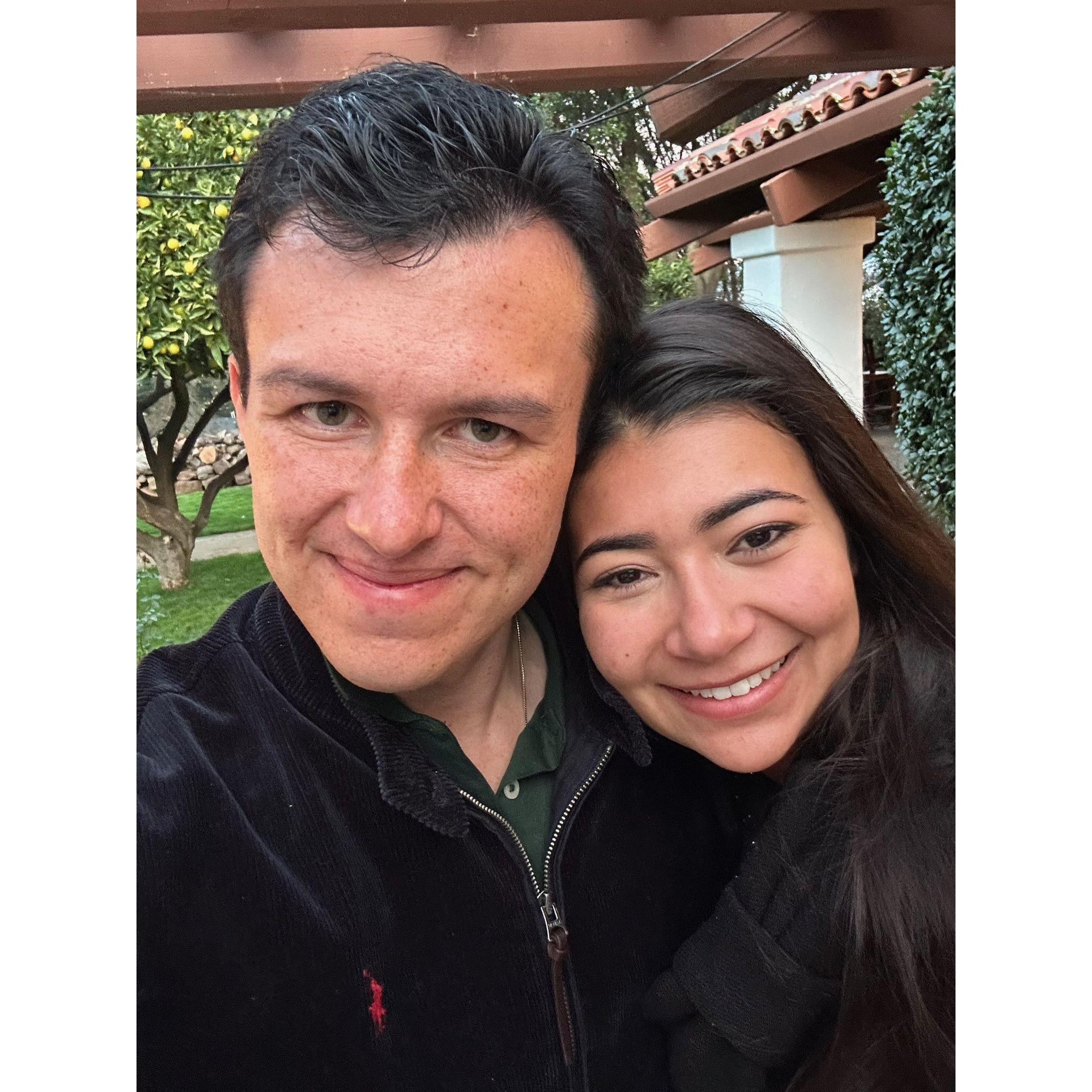 The first selfi after we got engaged