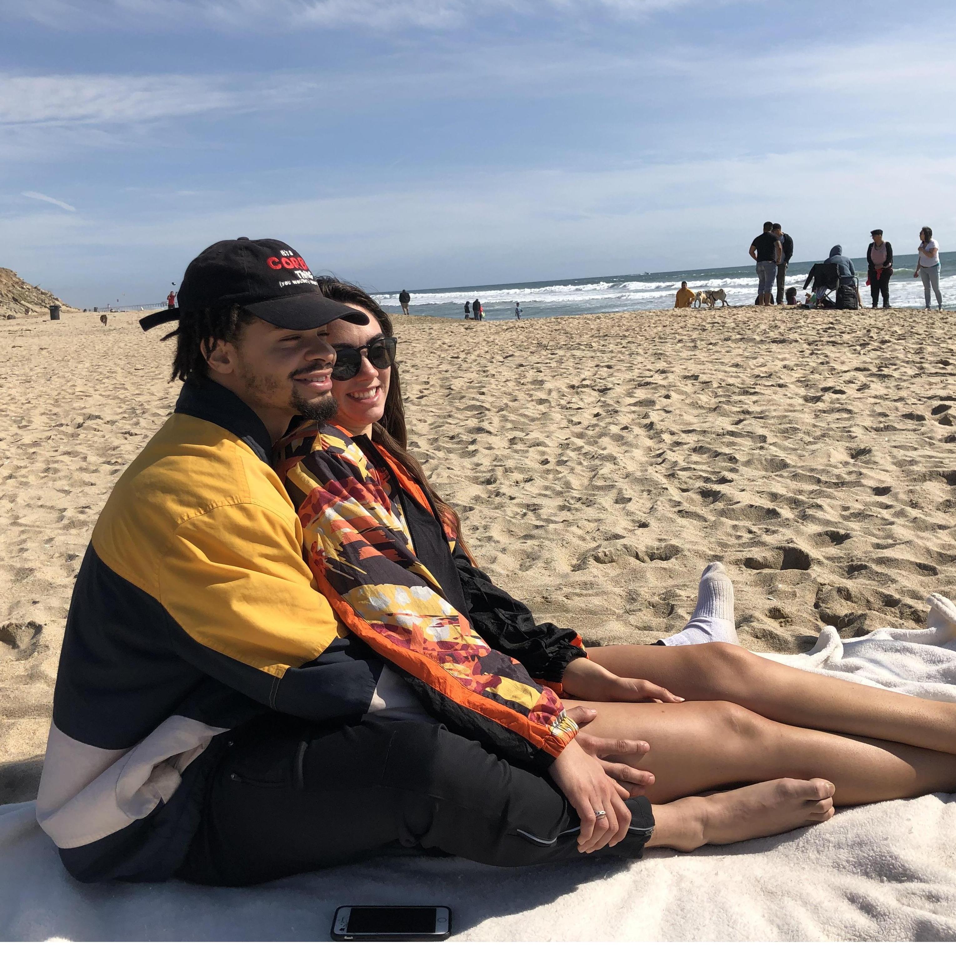 Our favorite place is at the beach!