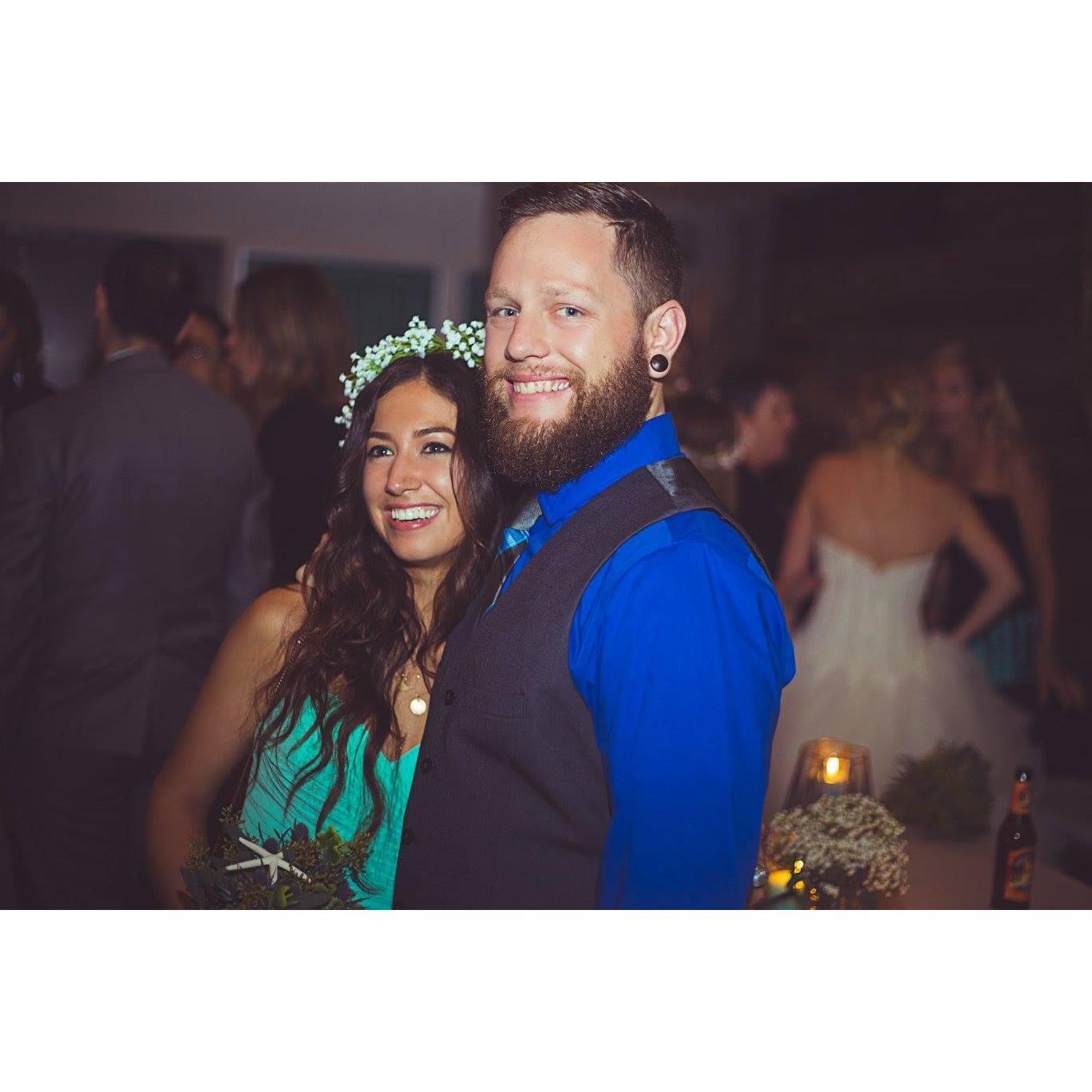 At our friends' Cambria and Jerry's wedding