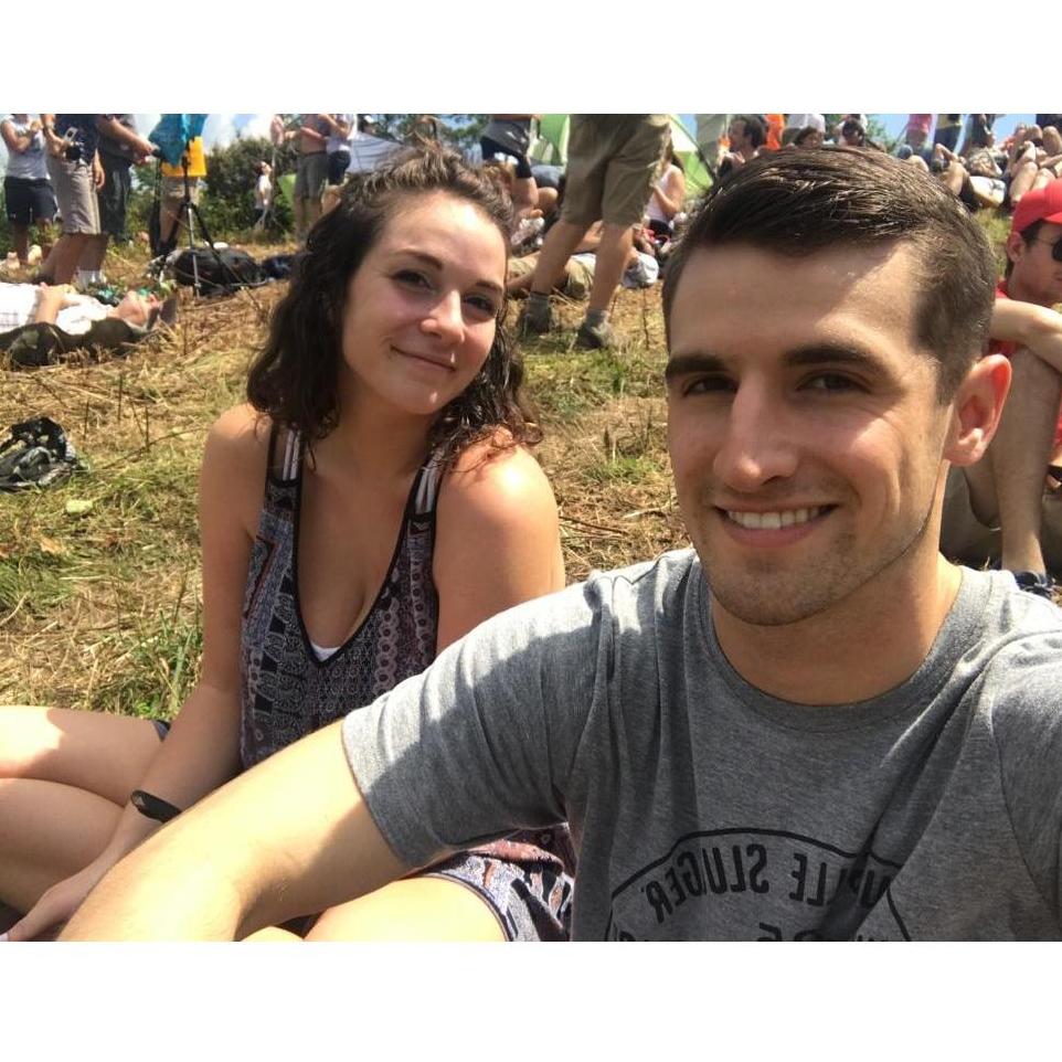 We drove 9 hours together to see the eclipse in totality! We were expecting to have a short walk to a lookout but were met with an unexpected hike that made it all worth it.