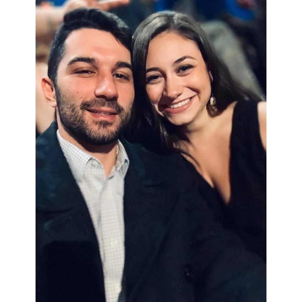 At the Andrea Bocelli concert! John got Emilee tickets for her birthday.