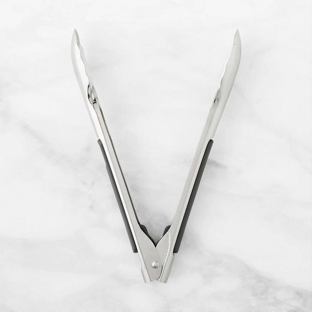 Williams Sonoma Prep Tools Stainless-Steel Tongs, 9"