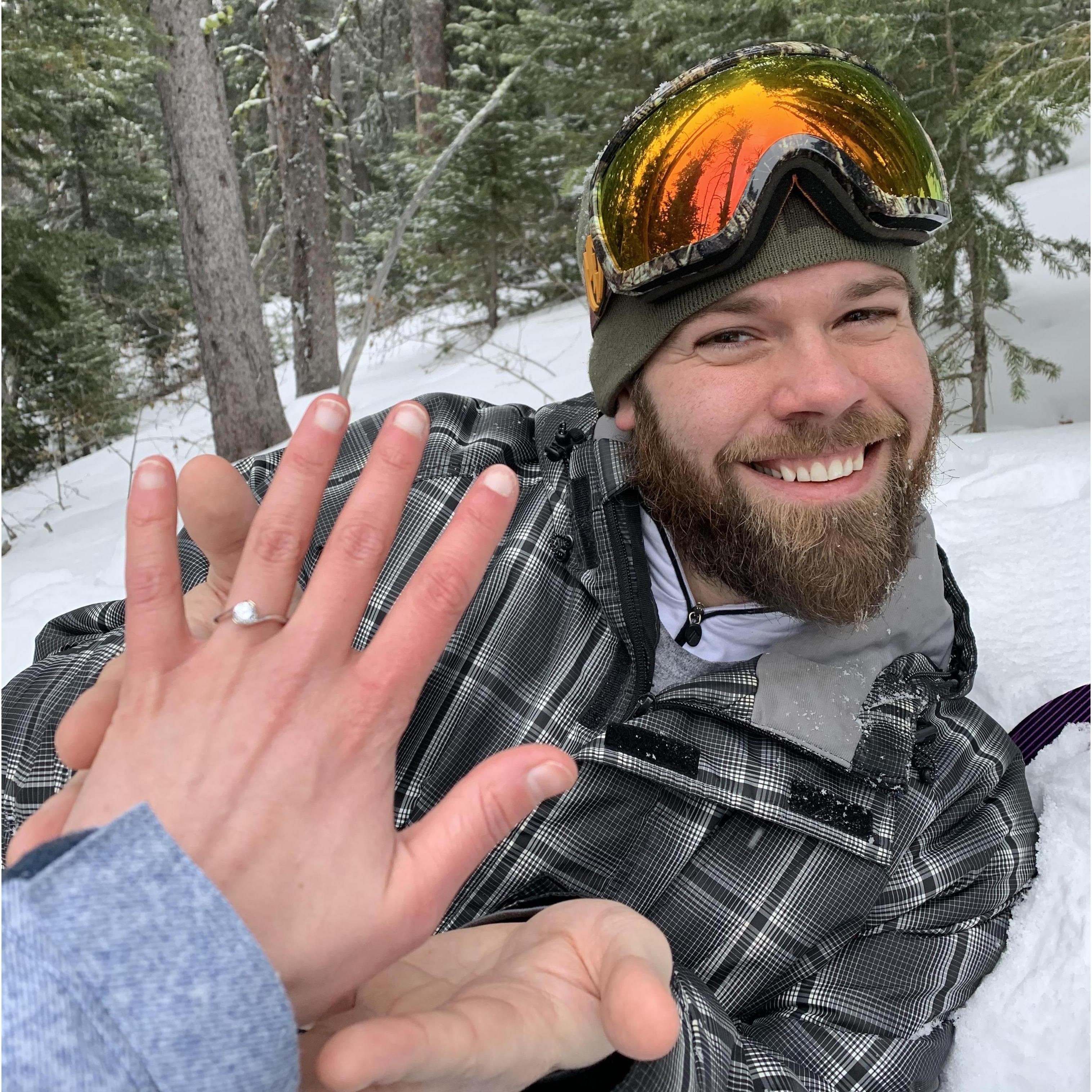 Moments after Tommy proposed to Kirsten!