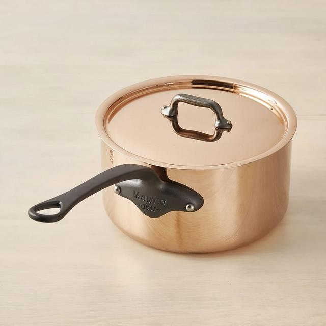 Mauviel M250C Copper Sauce Pan, 3.6-Qt.