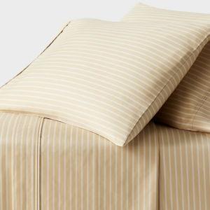Printed Performance 400 Thread Count Sheet Set - Threshold™ King Size Yellow Stripe