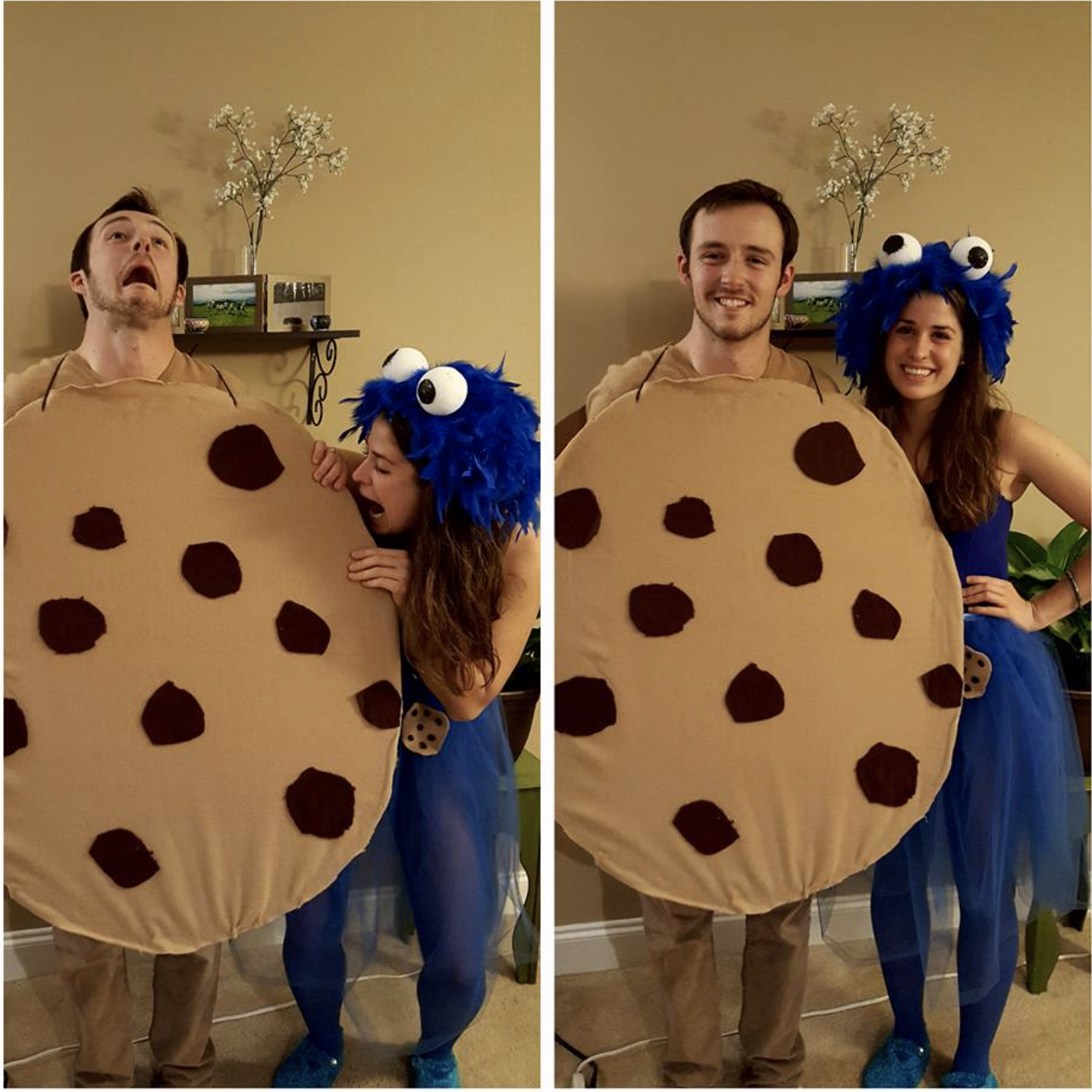 Cookie & Cookie Monster for Halloween - fitting, as Katy loves dessert!