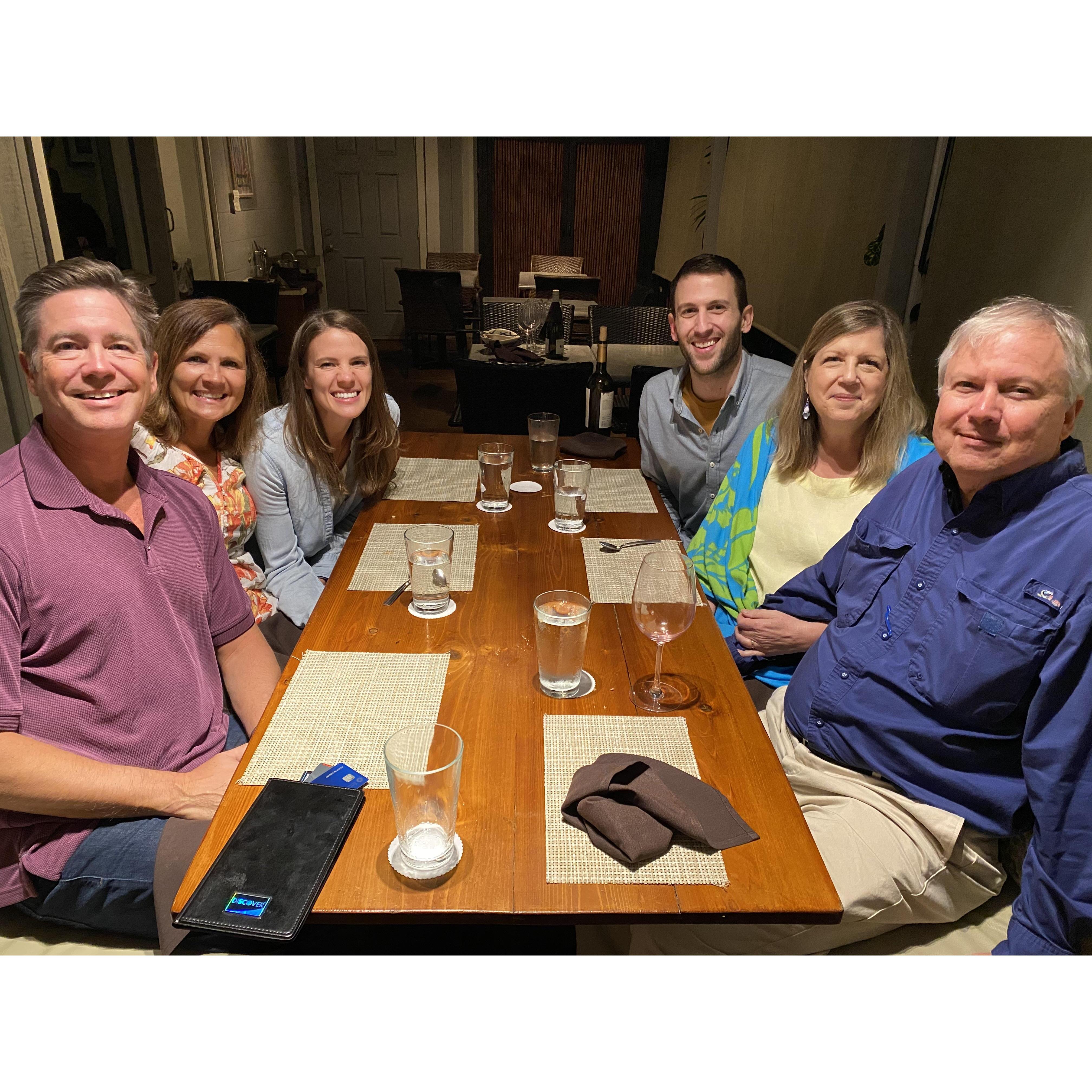 Both of our parents were in Kauai at the same time! We decided to tag along! So much fun.