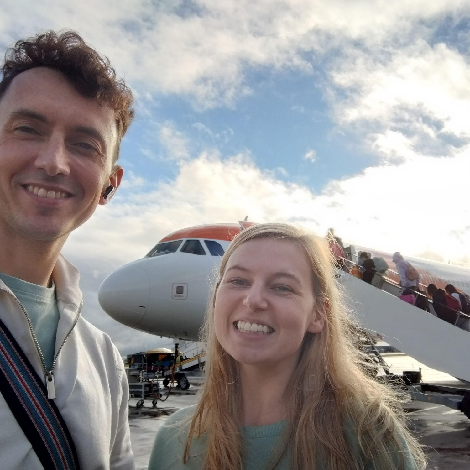 Off on holiday.