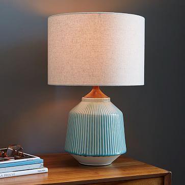 Roar + Rabbit™ Ripple Ceramic Table Lamp - Turquoise