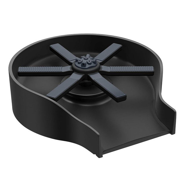 KRAUS CleanMate Glass Rinser for Kitchen Sink in Matte Black Finish, KGR-500MB