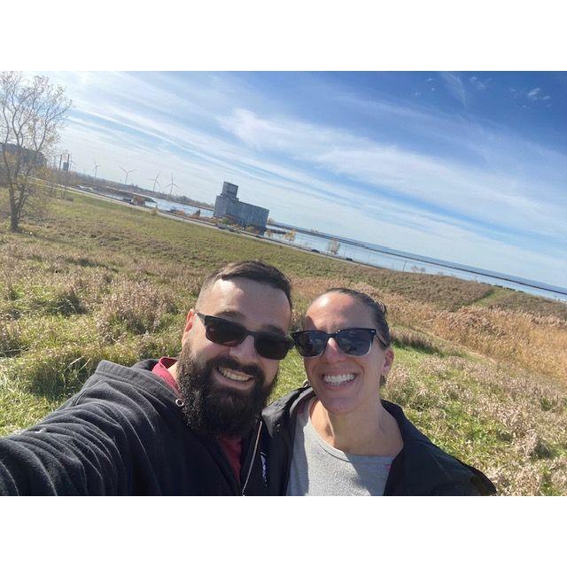 One of our many hiking adventures. This is at Tifft Nature Preserve.