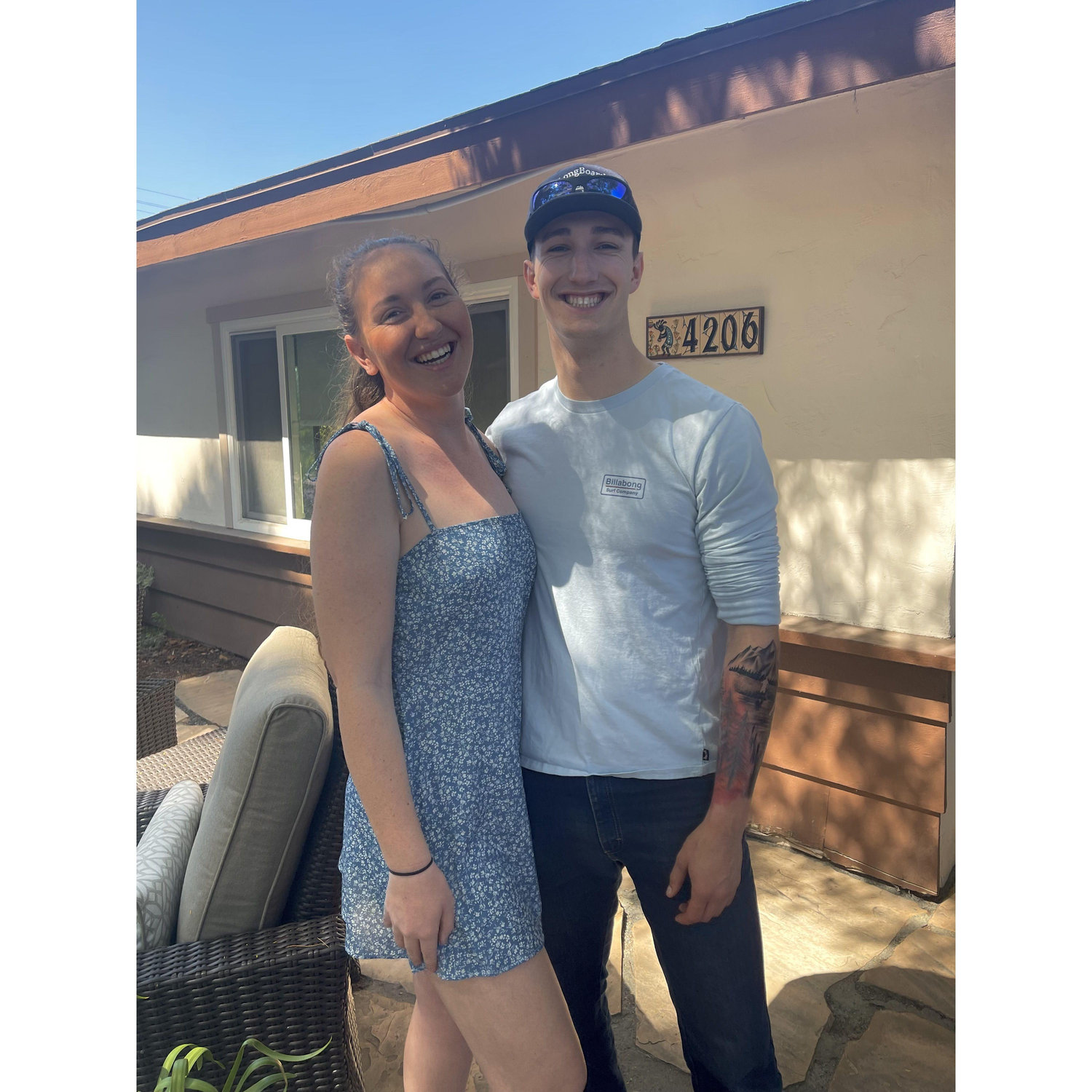 Our first Easter together, celebrated at Zoe's grandparents house in San Diego.