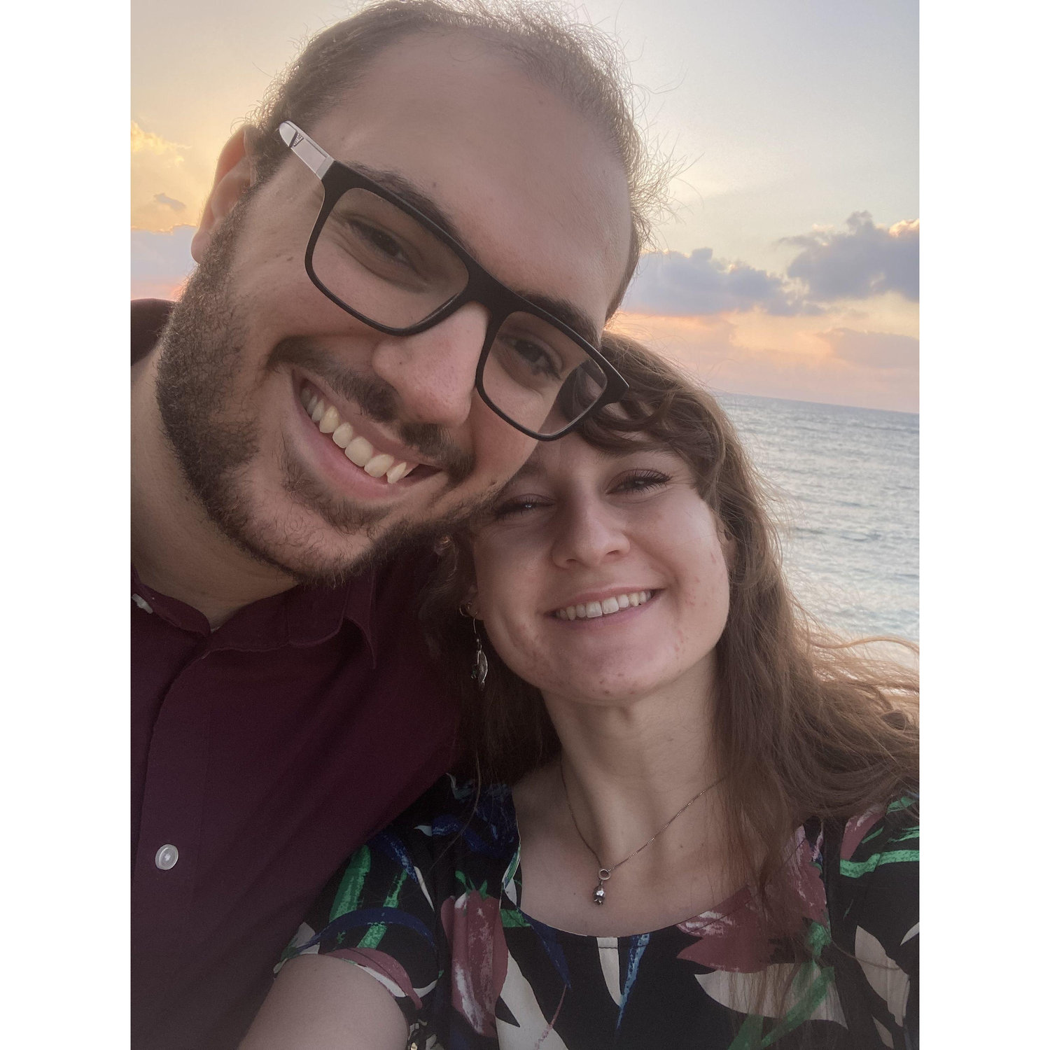 Our first date on the Mediterranean!