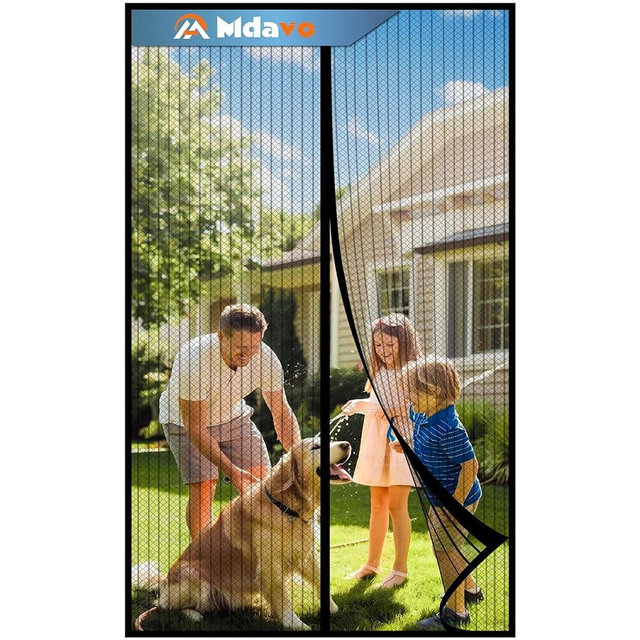 Magnetic Screen Door,Screen Door Mesh,Keep Bugs Out, Easy Install Works with Front Doors, Sliding Doors,Fit Door Size 32 x 78 Inches