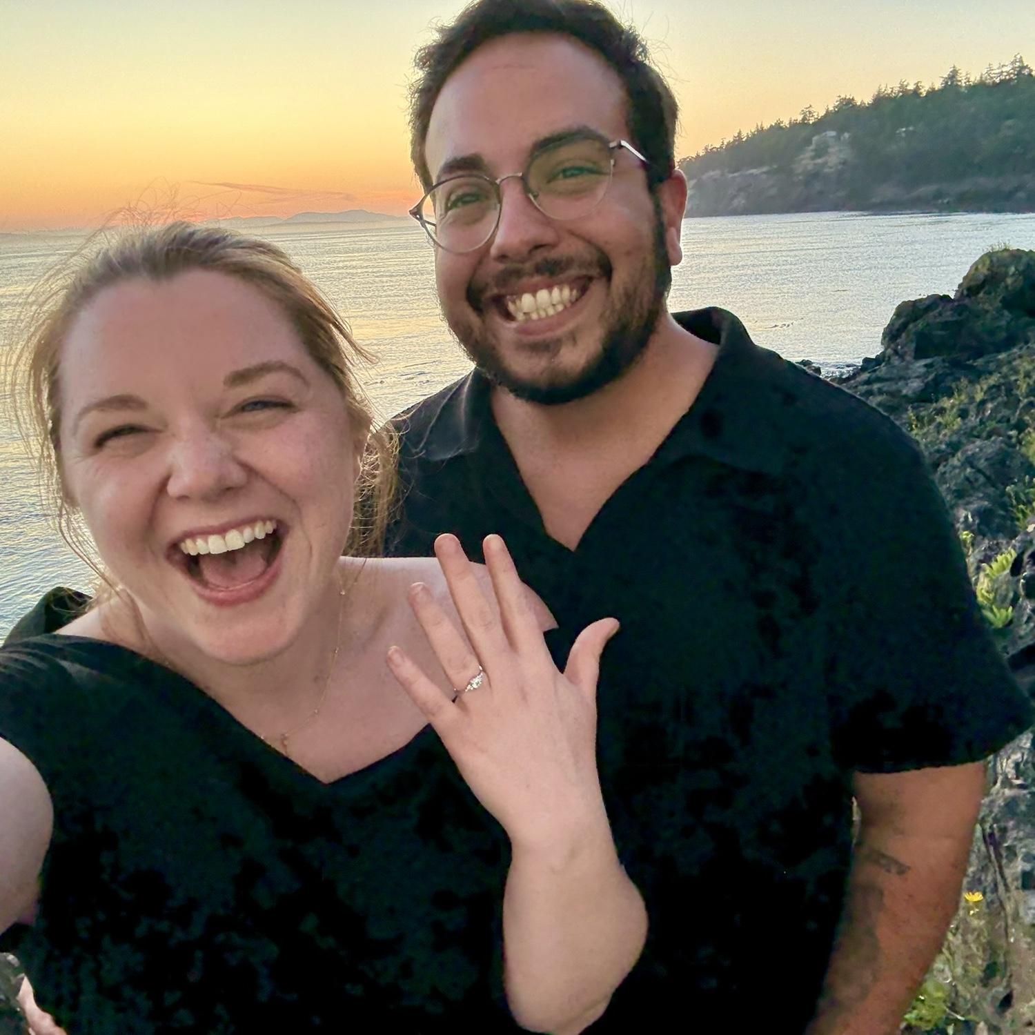 …and now we’re engaged!!!