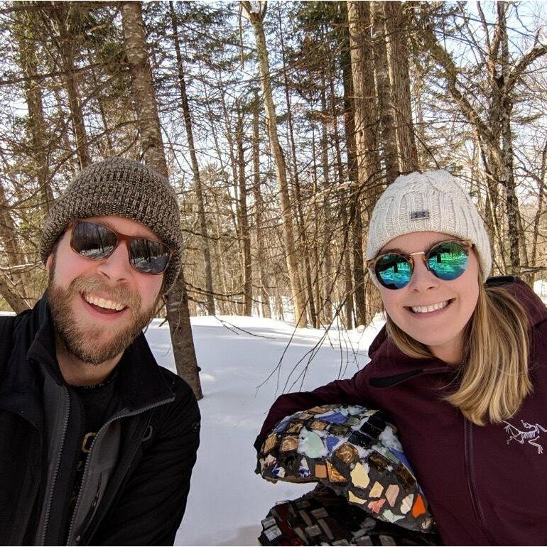 Snowshoeing in VT