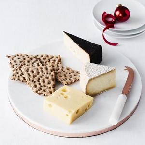 Marble & Copper Round Board