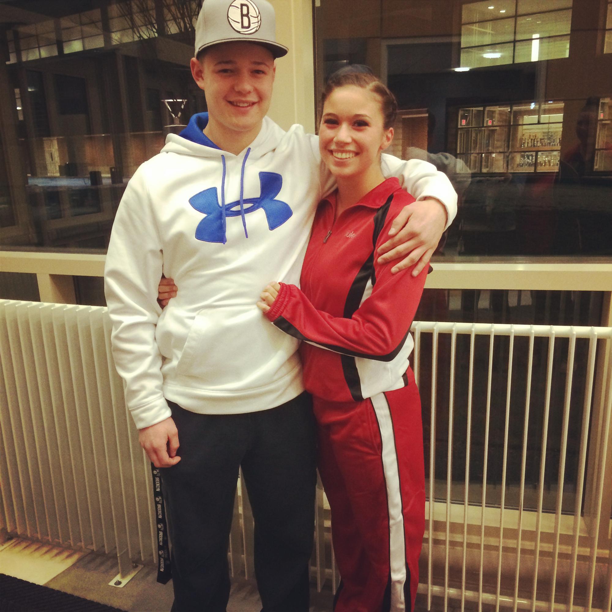 our first picture together.. Trev wanted to come watch my solo at my dance competition senior year, only to go to the wrong school and miss my solo 🤣