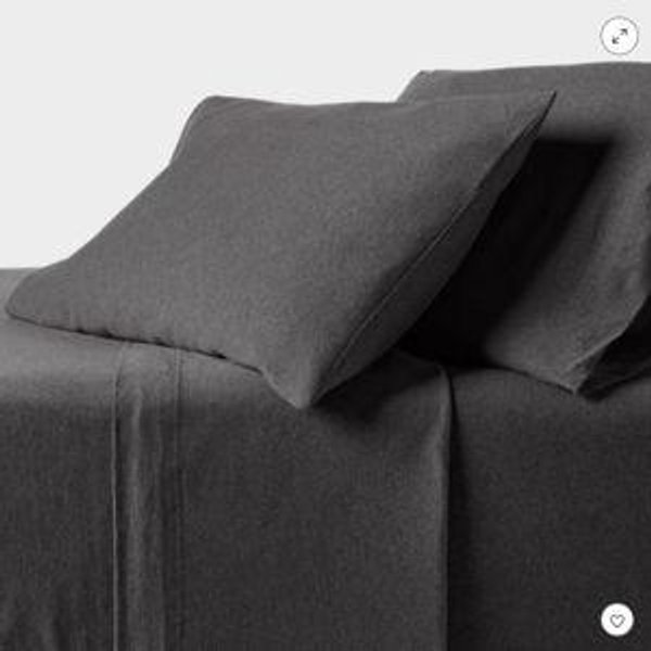Cotton Jersey Sheet Set - Threshold™ Heather Charcoal King