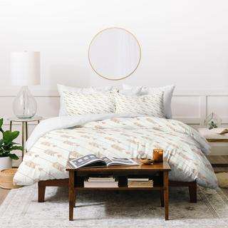 Boho Diagonal Arrows Neutral Duvet Cover