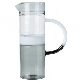Tequila Sunrise Cylinder Jug Smoke & White