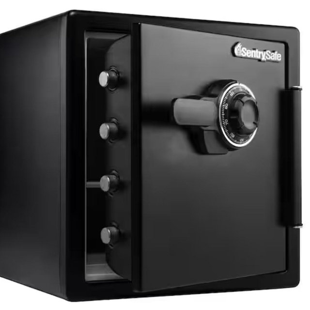 1.2 cu. ft. Fireproof & Waterproof Safe with Dial Combination Lock