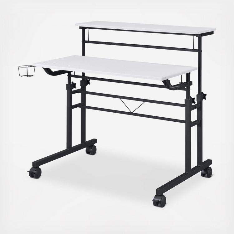 Modern Style Industrial Writing Desk with Storage - Techni Mobili