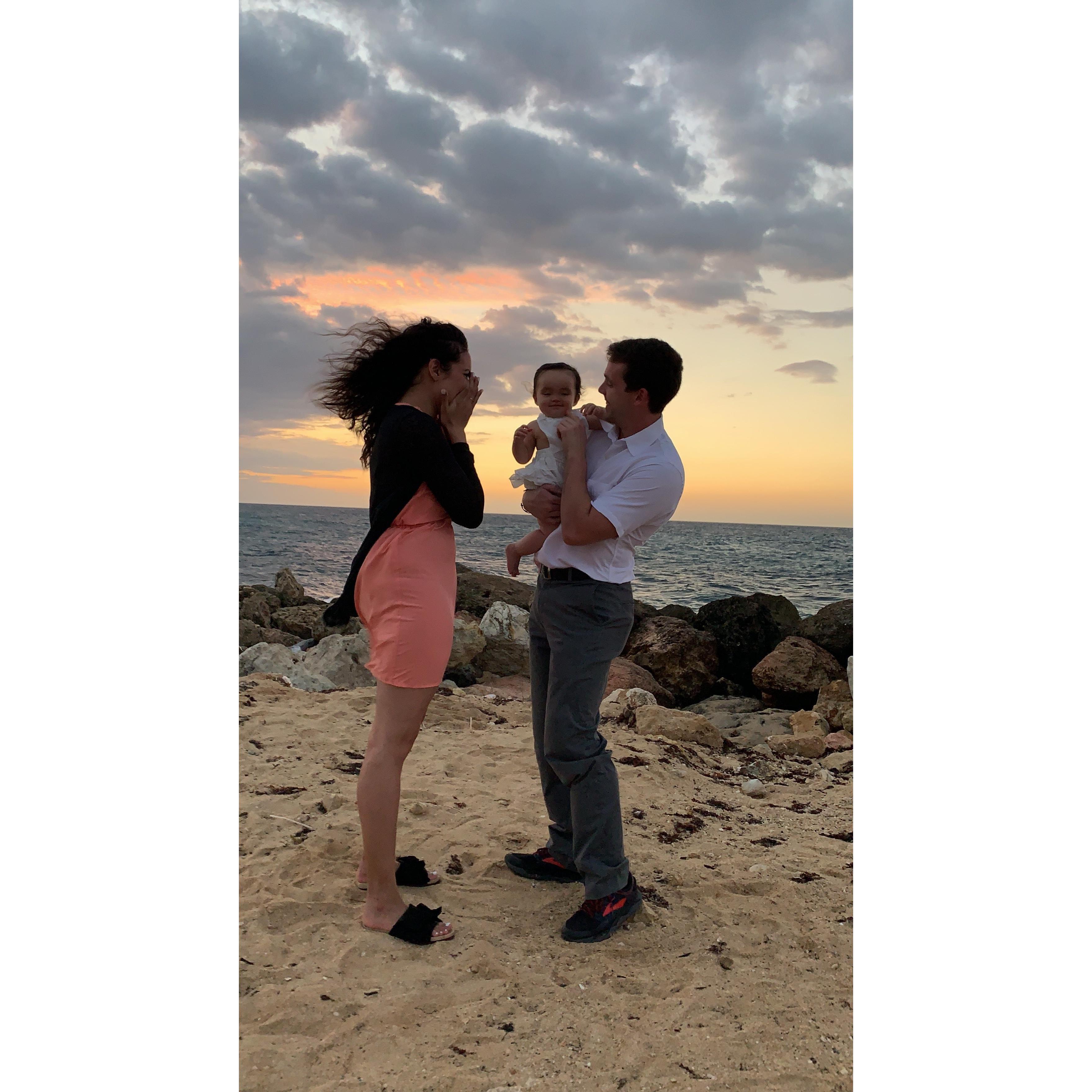 Just the three of us.