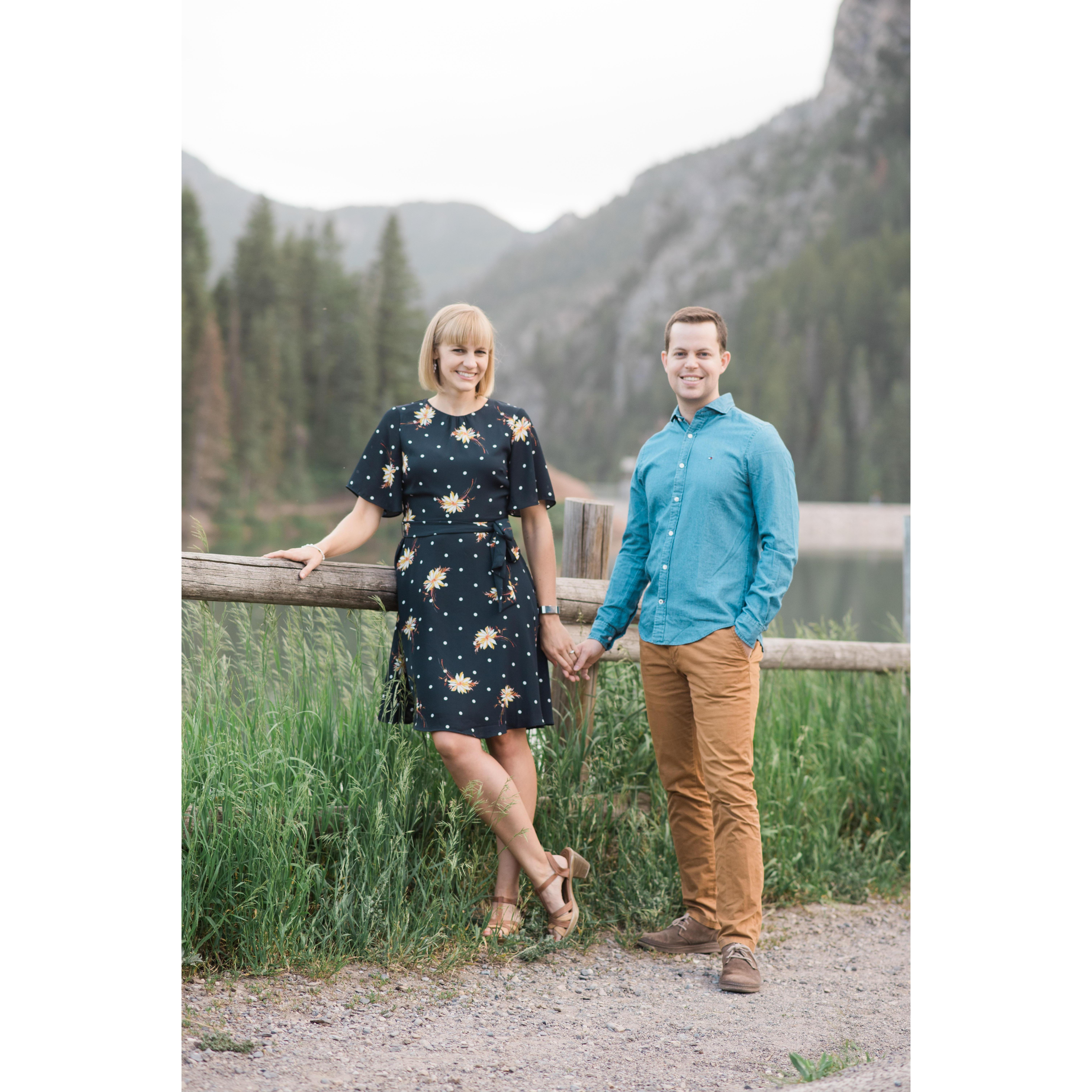 Engagement photos at Tibble Fork Reservoir, UT
(credit: Brooke Bakken Photography)