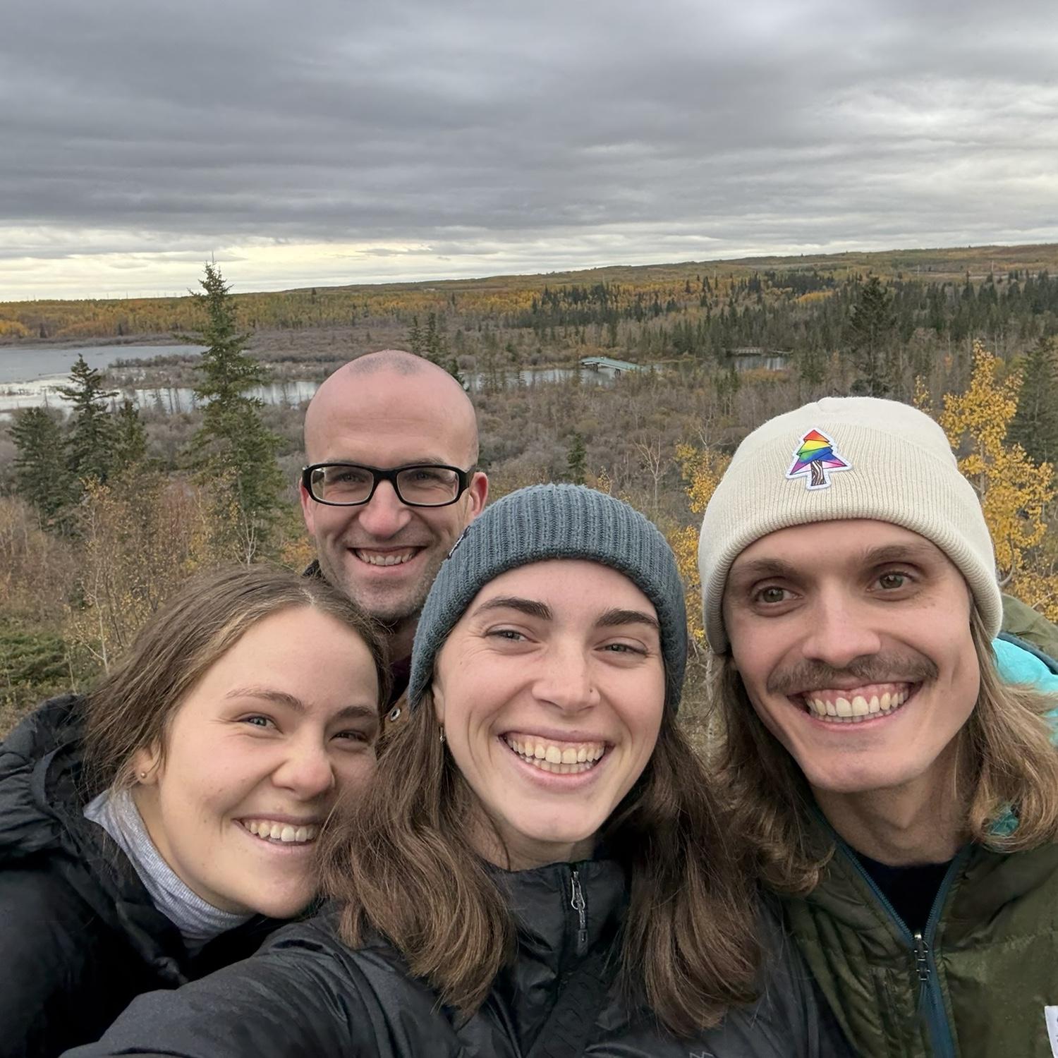 Visiting friends Claire (bridesmaid) and Luc in Calgary. Meg had no idea what this weekend had in store!