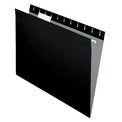 Pendaflex® Hanging File Folders1/5 TabLetterBlack25/Box