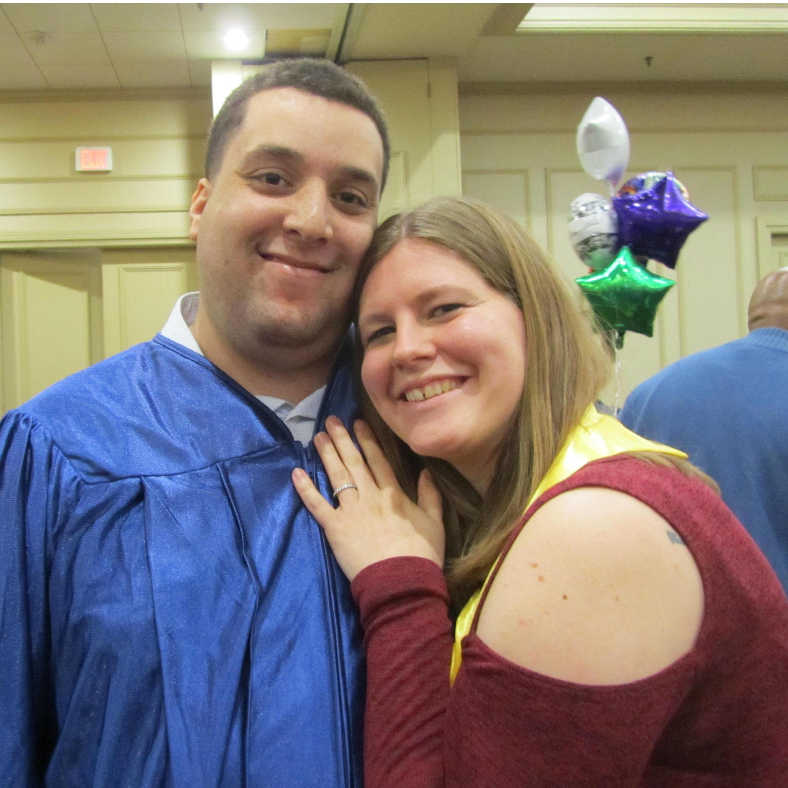 Derrick's graduation from AIM, KCMO, 2019.