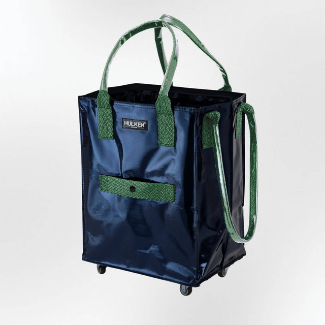 HULKEN Original Rolling Tote Bag Med Navy