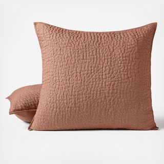 Pebbled Organic Handstitched Euro Sham