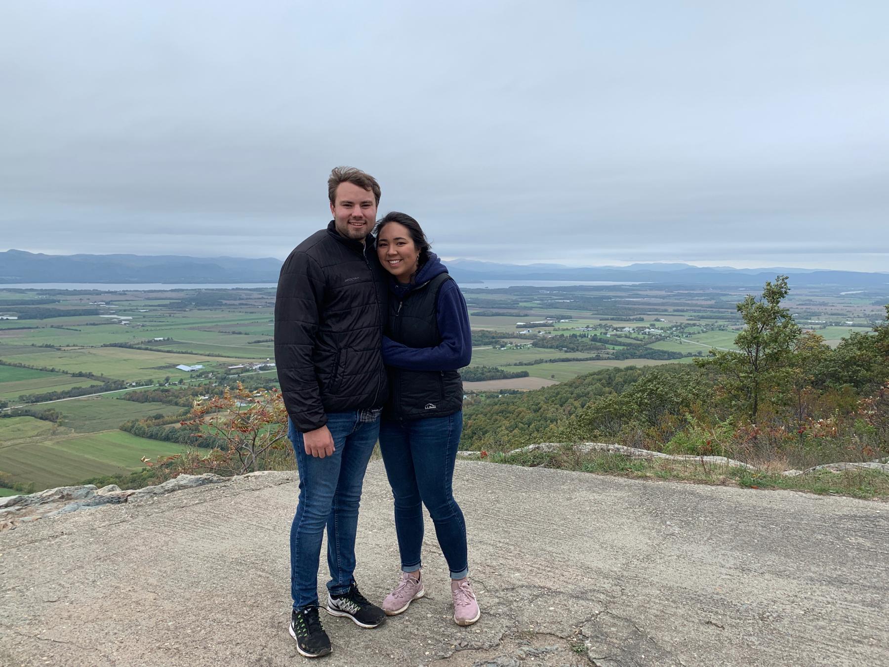 A (chilly) hike up Snake Mountain