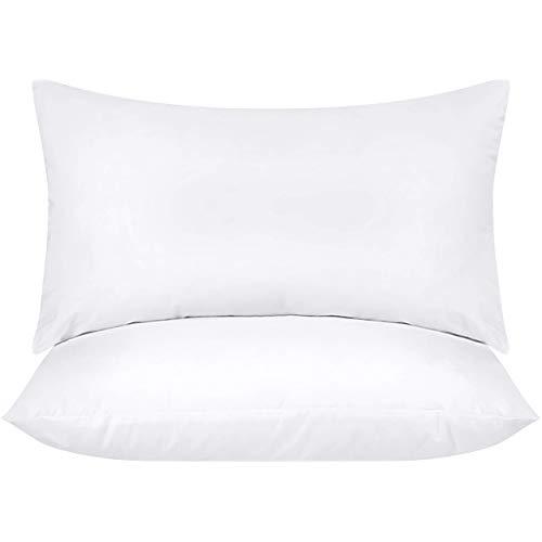 Utopia Bedding Throw Pillows Insert (Pack of 2, White) - 12 x 20 Inches Bed  and Couch Pillows - Indoor Decorative Pillows 