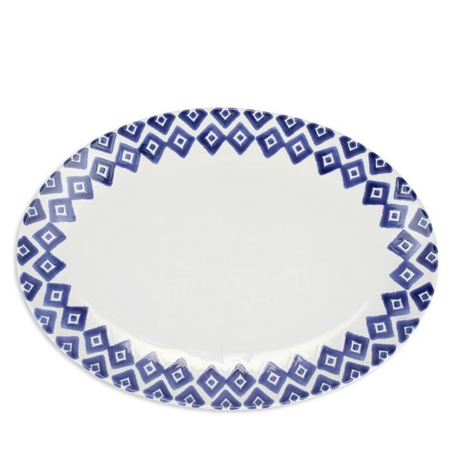 VIETRI Santorini Diamond Oval Platter