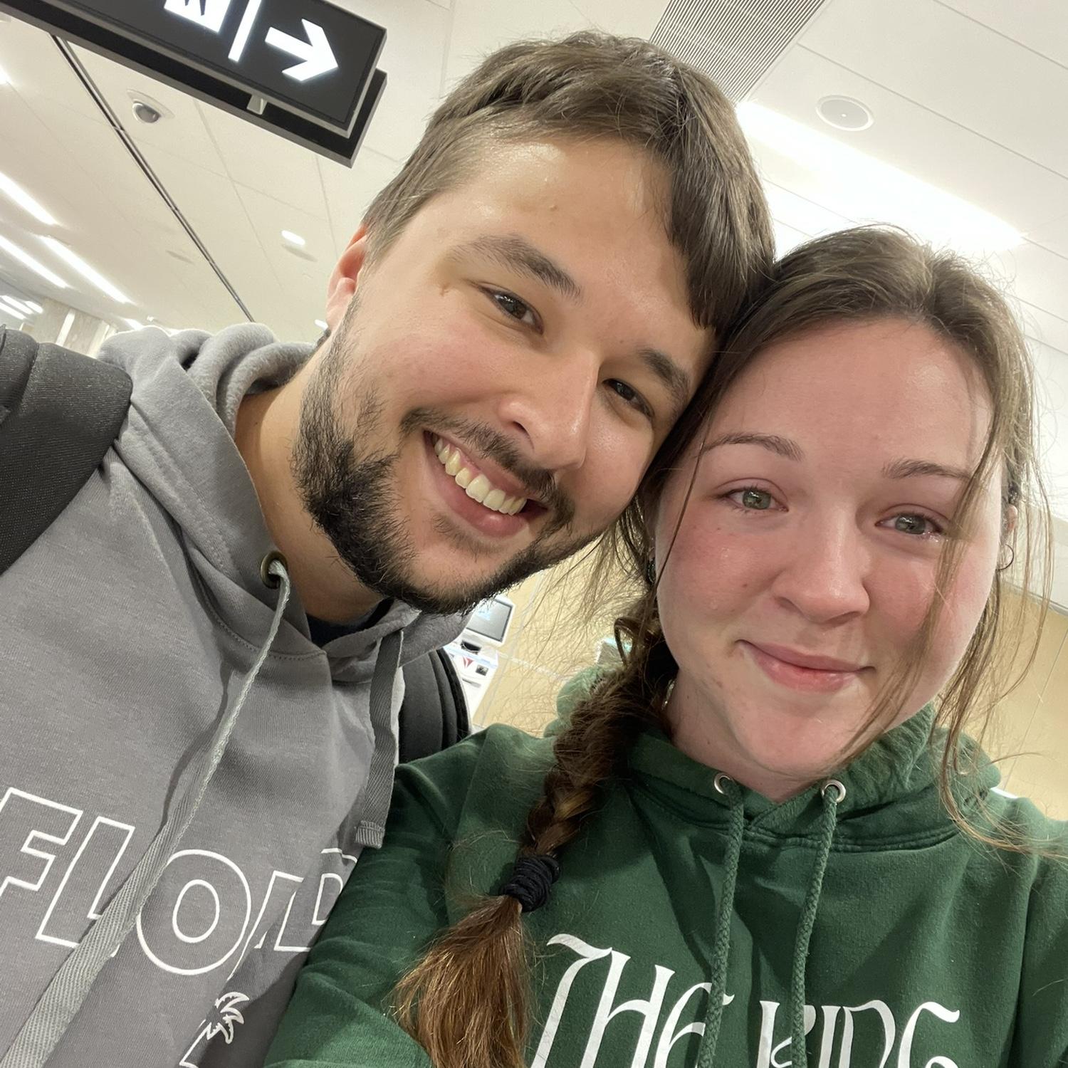 The airport goodbyes were always so hard! But we got to cherish so much sweet time together!